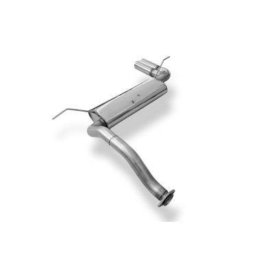 Silenciador final cruzado para Honda Civic 5 - 2x76 tipo 10 Fox exhaust