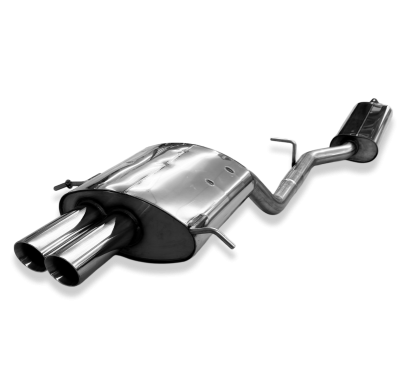 Silenciador delantero y trasero para Mercedes Clase C Sportcoupe CLC 203 - 2x76 Tipo 25 Fox exhaust
