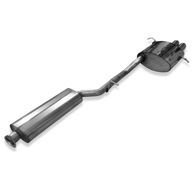 Silenciador delantero y trasero para Mercedes Clase C Sportcoupe CLC 203 - 2x76 Tipo 25 Fox exhaust