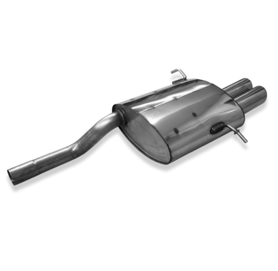 Silenciador trasero para Mercedes Clase C Sportcoupe CLC 203 - 2x76 Tipo 25 Fox exhaust