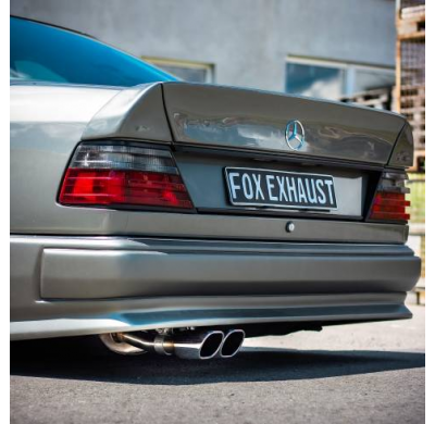 Silenciador trasero Mercedes Clase E 124 Ø70 mm - 2x93x79 Tipo 70 Fox exhaust