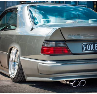 Silenciador trasero Mercedes Clase E 124 Ø70 mm - 2x93x79 Tipo 70 Fox exhaust