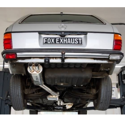 Mercedes W123/S123 - 6 cilindros Sistema completo del motor, Fox exhaust