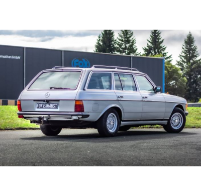 Mercedes W123/S123 - 6 cilindros Sistema completo del motor, Fox exhaust