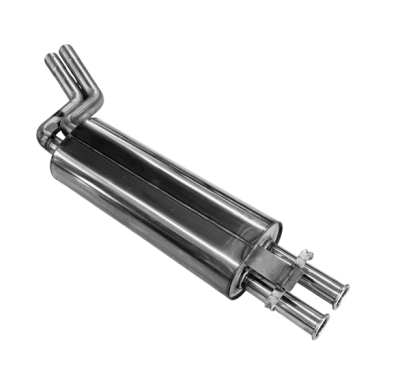 Mercedes W123/S123 - 6 cilindros Silenciador trasero - 2x50 Tipo 1 Fox exhaust