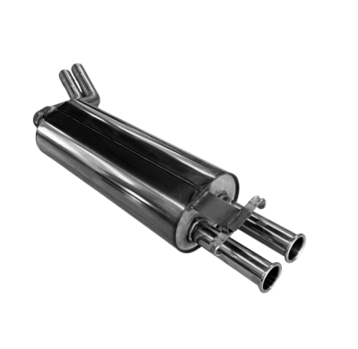 Mercedes W123/S123 - 6 cilindros Silenciador trasero - 2x50 Tipo 1 Fox exhaust