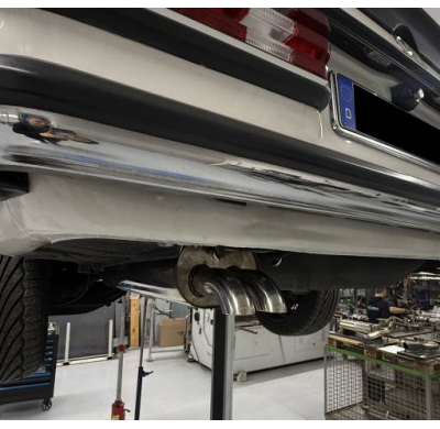 Mercedes W123/S123 - 6 cilindros. Sistema completo desde el motor. Fox exhaust