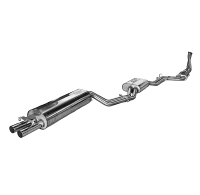 Mercedes W123/S123 - 4 cilindros. Sistema completo desde el motor. Fox exhaust