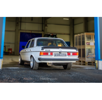 Mercedes W123/S123 - 6 cilindros. Sistema completo desde el motor. Fox exhaust