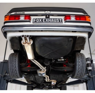 Mercedes W123/S123 - 6 cilindros. Sistema completo desde el motor. Fox exhaust