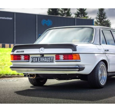 Mercedes W123/S123 - 6 cilindros. Sistema completo desde el motor. Fox exhaust