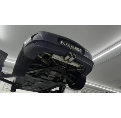 Salida central del silenciador final del Porsche Boxster Typ 986 - 2x90 t Fox exhaust