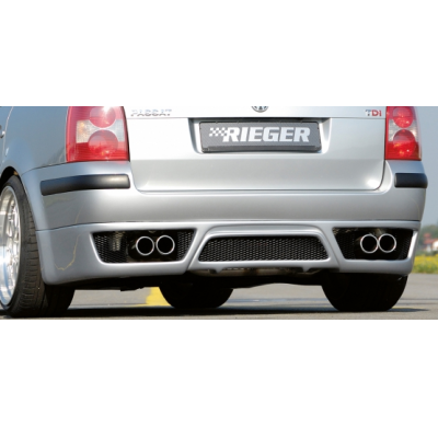 Extensión de faldón trasero Rieger para VW Passat 3BG únicamente (variante/familiar) Fox exhaust