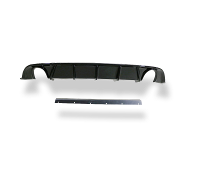 Parte trasera de Rieger falda insertar - Audi A3 8P A3 (8P): 07.08- (ex fa Fox exhaust