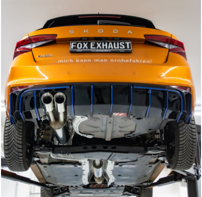 Seat Ibiza V - KJ silenciador final sin - 2x90 tipo 25 Fox exhaust