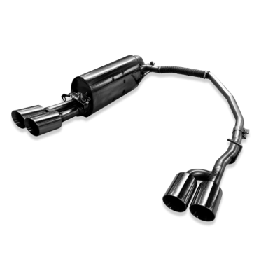 Silenciador trasero Skoda Fabia PJ, salida derecha/izquierda, con válvula de escape - 2x90 tipo 25 derecha/izquierda Fox exhaust
