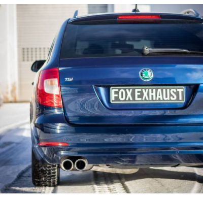 Silenciador final Skoda Superb 3T 4x2 - 2x80 tipo 25 Fox exhaust