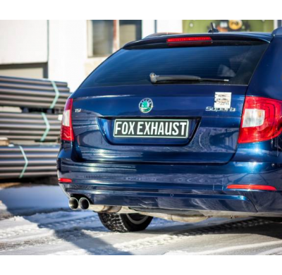 Silenciador final Skoda Superb 3T 4x2 - 2x80 tipo 25 Fox exhaust