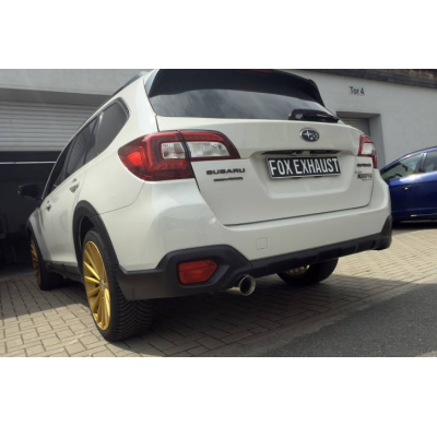 Silenciador final Subaru Outback BS - tubo de escape: 1x90 Tipo 25 Fox exhaust