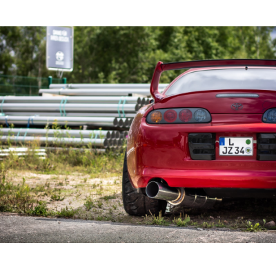 Silenciador delantero y final para Toyota Supra MK4 - 1x114 tipo 10 Fox exhaust