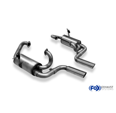 Silenciador final VW Käfer derecho/izquierdo - 2x70 tipo 14 Fox exhaust