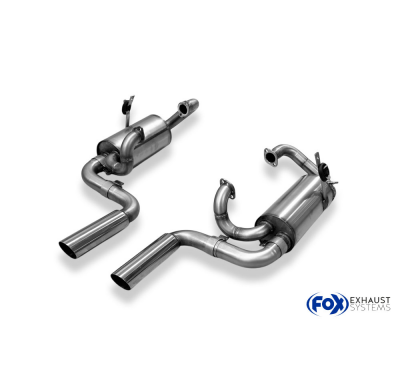 Silenciador final VW Käfer derecho/izquierdo - 2x70 tipo 14 Fox exhaust