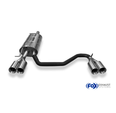 Salida final del silenciador derecha/izquierda para VW Passat 3B/3BG - tipo 2x80 Fox exhaust