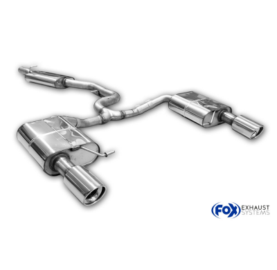 VW Passat 3C 4-Motion Silenciador final derecho/izquierdo y silenciador intermedio Fox exhaust