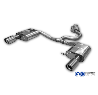 VW Passat 3C 4-Motion Silenciador final derecho/izquierdo y silenciador intermedio Fox exhaust