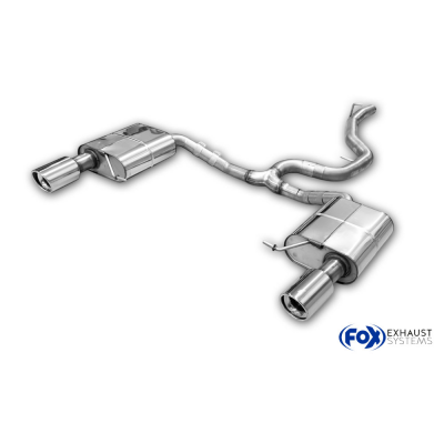 VW Passat 3C 4-Motion Silenciador final derecho/izquierdo y silenciador intermedio Fox exhaust