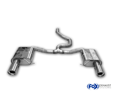 VW Passat 3C 4-Motion Silenciador final derecho/izquierdo y silenciador intermedio Fox exhaust