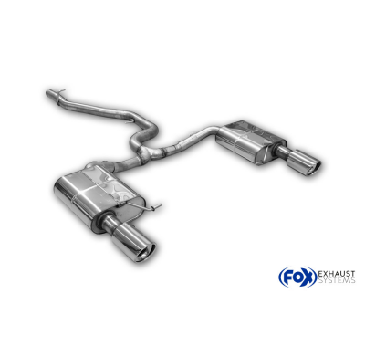 VW Passat 3C 4-Motion Silenciador final derecho/izquierdo y silenciador intermedio Fox exhaust