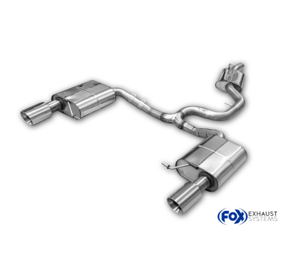 VW Passat 3C 4-Motion Silenciador final derecho/izquierdo y silenciador intermedio Fox exhaust