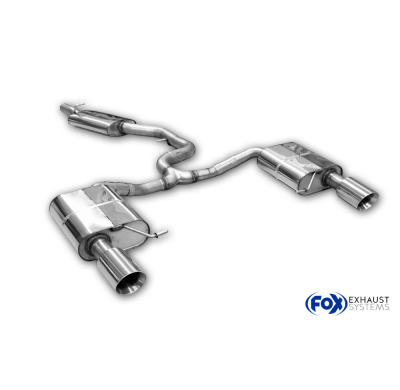 VW Passat 3C 4-Motion Silenciador final derecho/izquierdo y silenciador intermedio Fox exhaust