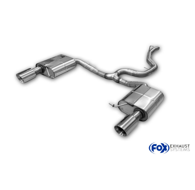 VW Passat 3C 4-Motion Silenciador final derecho/izquierdo y silenciador intermedio Fox exhaust