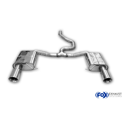 VW Passat 3C 4-Motion Silenciador final derecho/izquierdo y silenciador intermedio Fox exhaust