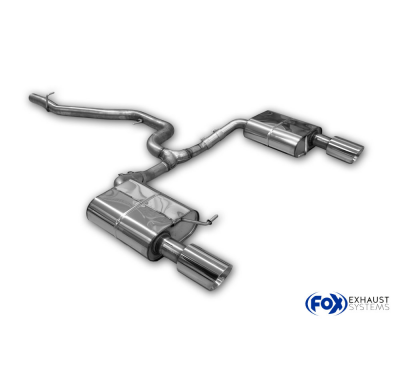 VW Passat 3C 4-Motion Silenciador final derecho/izquierdo y silenciador intermedio Fox exhaust