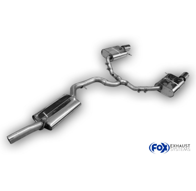 VW Passat 3C 4-Motion Silenciador final derecho/izquierdo y silenciador intermedio Fox exhaust