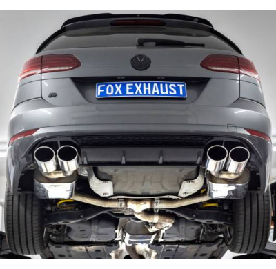 VW Golf VII Variant R - 4-Motion Silenciador trasero y delantero - 2x115x85 Tipo 32 derecho /izquierdo Fox exhaust