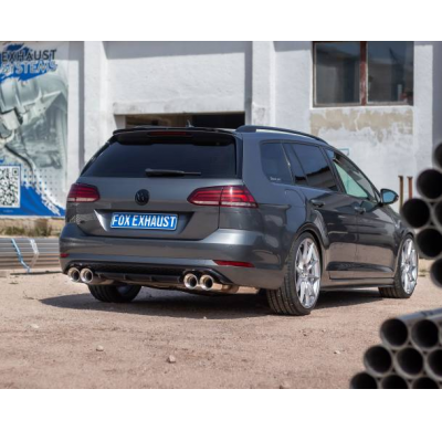 VW Golf VII Variant R - Silenciador delantero y trasero 4-Motion - Fox exhaust