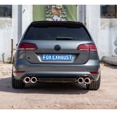 VW Golf VII Variant R - Silenciador delantero y trasero 4-Motion - Fox exhaust
