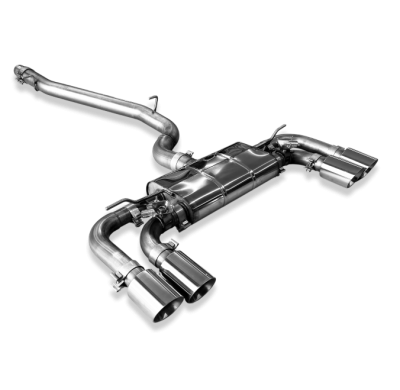 Sistema de escape parcial VW Golf 8 R de OPF - 2x100 tipo 25 derecha/izquierda Fox exhaust