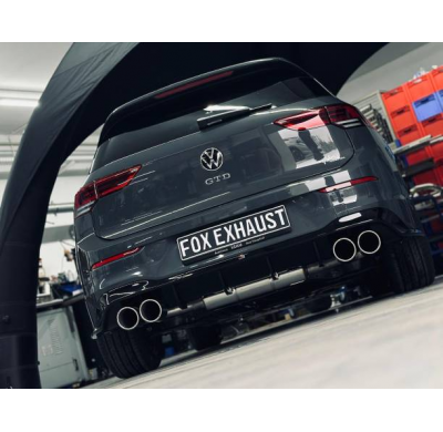 Salida del silenciador trasero derecho/izquierdo para VW Golf 8 GTD - 2x100 tipo 1 Fox exhaust