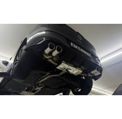 Salida de silenciador trasero derecha/izquierda para VW Golf 8 GTD con conexión Fox exhaust