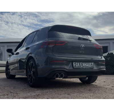Silenciador trasero VW Golf 8 GTD - 2x90 tipo 25 Fox exhaust