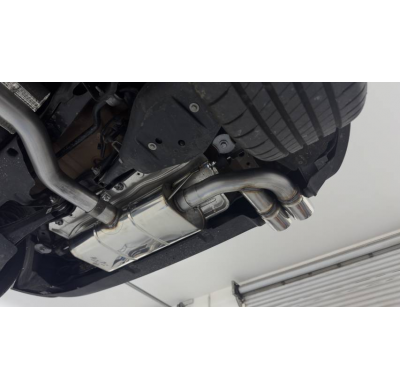 Silenciador trasero VW Golf 8 GTD - 2x90 tipo 25 Fox exhaust