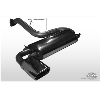 Escape FOX Audi 80/90 89 quattro escape final - 135x80 53