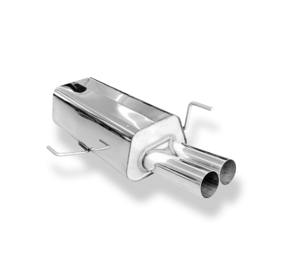 Silenciador final Audi 80 tipo B4 Ø63,5 mm - 2x70 tipo 10 Fox exhaust