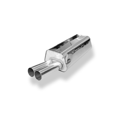 Silenciador final Audi 80 tipo B4 Ø63,5 mm - 2x70 tipo 10 Fox exhaust