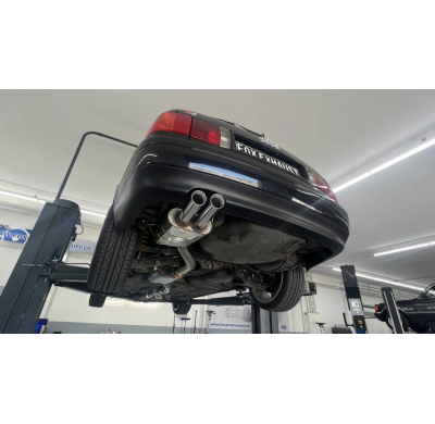 Silenciador final Audi S2 B4 sin tubos de escape - 2x80 tipo 25 Fox exhaust